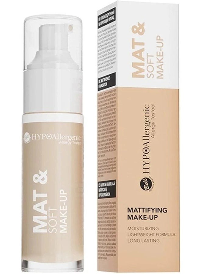 Bell HYPOAllergenic Mat & Soft Makeup Foundation 02 Natural 30g - Image 1